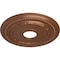 Ekena Millwork Federal Ceiling Medallion (Fits Canopies up to 8 1/2"), 15 3/8"OD x 3 5/8"ID x 1"P, Polished Copper CM15FEPOS - alternate 4